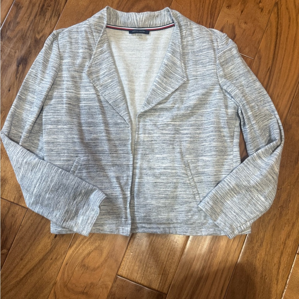 Tommy Hilfiger Heathered Open-Front Jacket - Picture 2 of 7